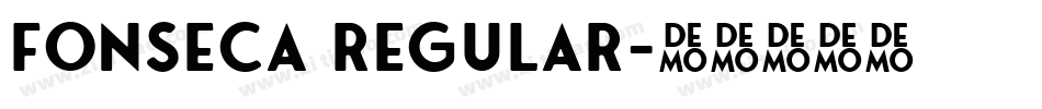 FONSECA REGULAR字体转换